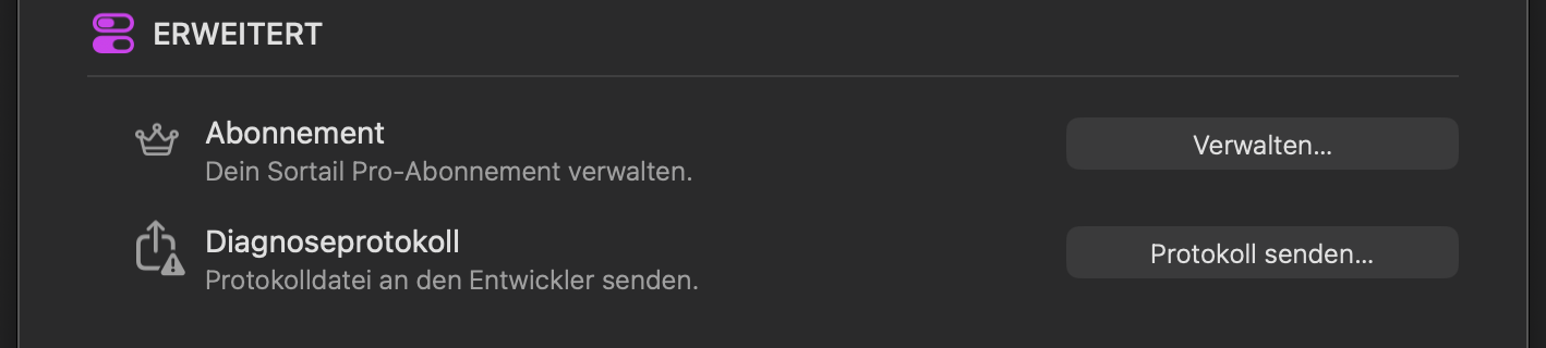 Erweiterte Einstellungen