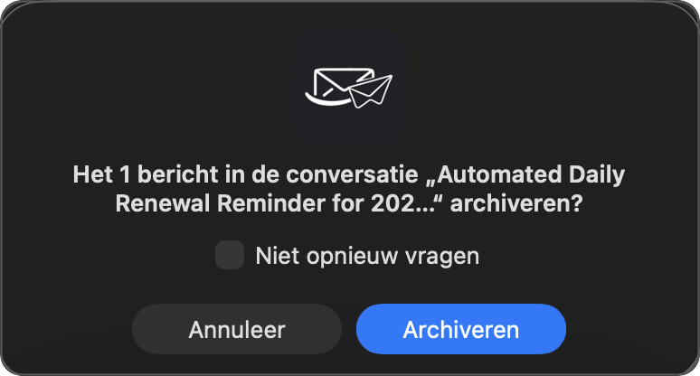 Bevestigingsdialoog